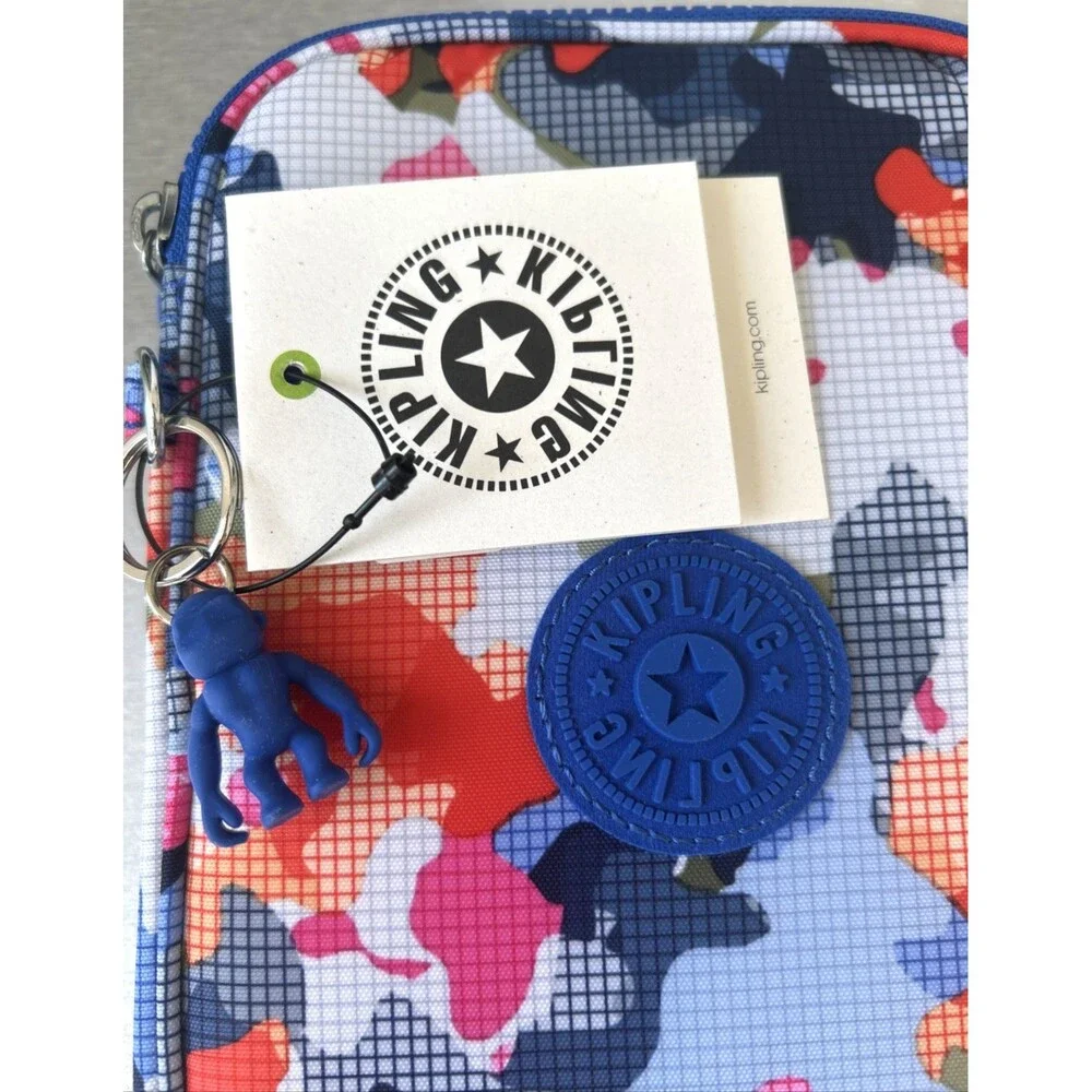 Kipling 100 Pens Case Pencil Accessory Box Polyester AC7252 Misty Moonlight NEW
